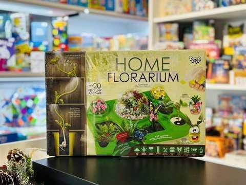 Безпечний освітній набір для вирощування рослин "HOME FLORARIUM", HFL-01-01U, Danko Toys 4820186079876 фото