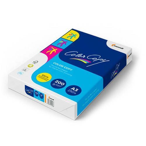 Папір офісний картон А3, 200 г/м2, 250 арк., Color Copy Mondi щільний А3 для принтера 9003974404295 фото