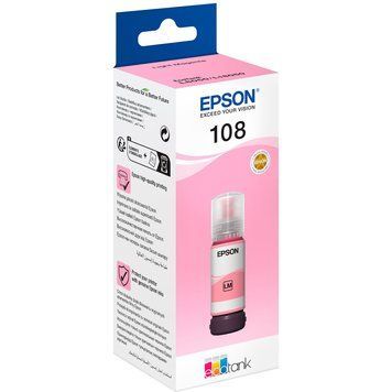Оригінальне чорнило Epson 108 EcoTank L8050/L18050 C13T09C64A 70 мл Light Magenta Світло-пурпуровий C13T09C64A фото