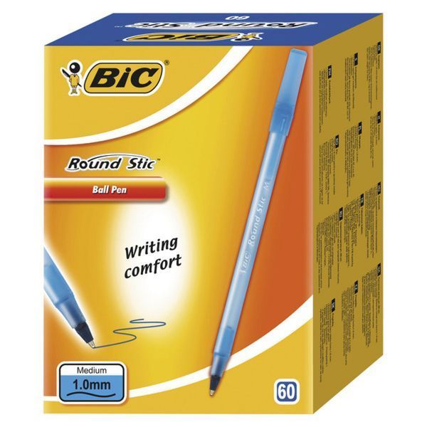 Ручка шариковая BIC "Round Stic" CLASSIC 1,0 мм синяя 3086123256378 фото