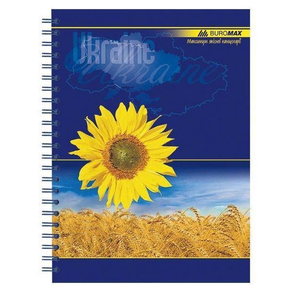 Зошит на спіралі А5 BuroMax 96 аркушів у клітинку BM.2412 4823078947741 фото