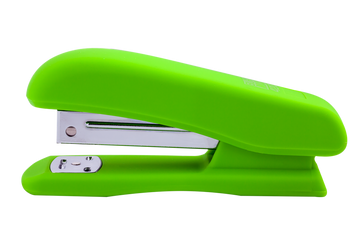 Степлер пластиковий RUBBER TOUCH, 20арк, (скоби №24; 26), 127х54х33мм, салатовий, BM.4202-15 (4823078956446) 4823078956446 фото