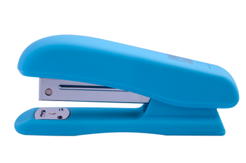 Степлер пластиковий RUBBER TOUCH, 20арк, (скоби №24; 26) 127х54х33мм, блакитний, BM.4202-14 (4823078956422) 4823078956422 фото