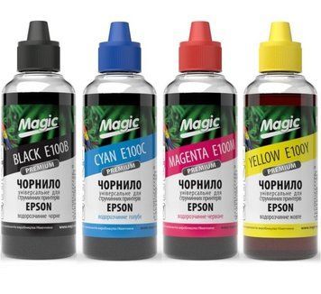 Комплект чернил Magic для принтера Epson 4x100 ml №664 L100, 110, 120, 1300, 132, 200, 210, 222 Magic 664 фото