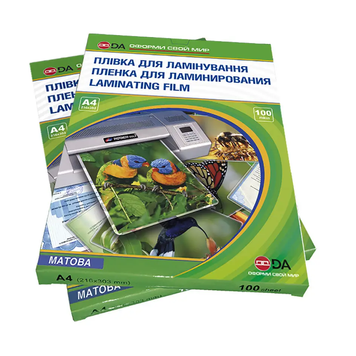 Пленка для ламинирования DA Antistatic A4 100 мкм 216&times;303 мм матовая, 100 шт/уп 1120102120800 фото