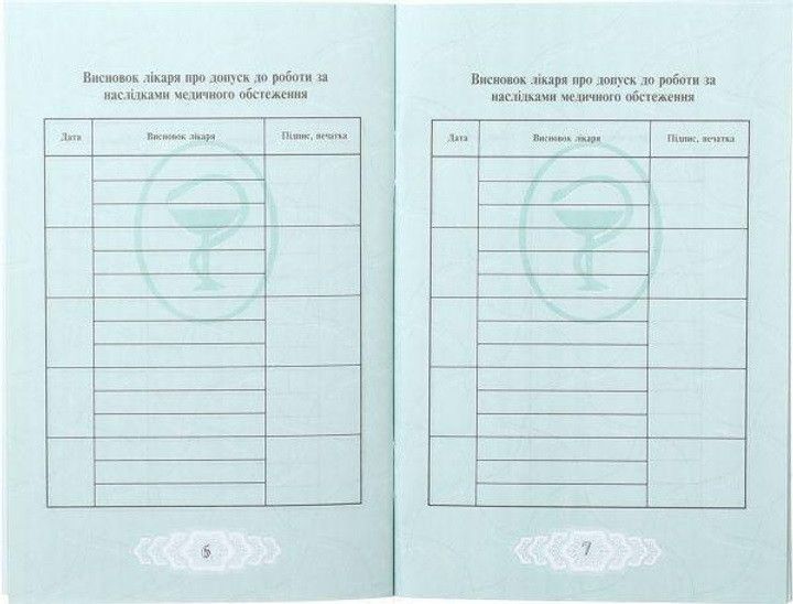 Личная медицинская книга Украины, с голограммой, синяя 2242834256 фото