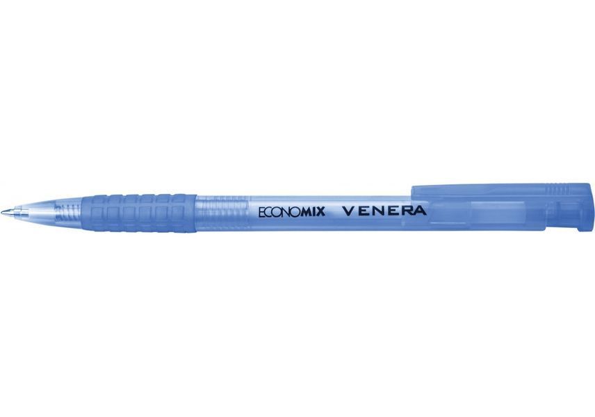 Ручка кулькова автоматична Economix VENERA 0,5 мм, синя E10105-25 4044572101051 фото
