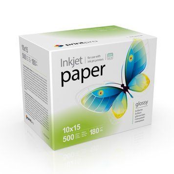 Фотобумага глянцевая 10x15 PrintPro 180 г/м2 односторонняя, 500 листов PGE1805004R фото