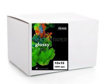 Papir GLOSSY 10x15, 150 г/м&sup2; &mdash; глянцевий фотопапір для принтера, 1000 аркушів 6927776615013x10 фото