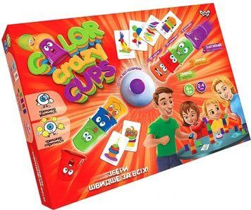 Настільна розважальна гра "Color Crazy Cups" укр, CCC-01-01U Danko Toys 4823102808260 фото