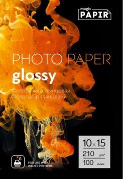 Глянцевий фотопапір PAPER Magic 10x15, 210 г/м&sup2; &mdash; упаковка 100 аркушів 6927776621014 фото