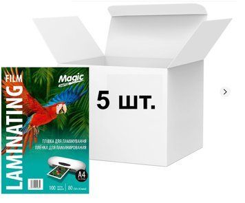 Пленка для ламинирования Magic A4 80 мкм 216&times;303 мм глянцевая, 500 шт/уп 6927775940802/0805/5 фото