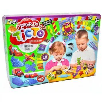 Тiсто для лiпки "Master Do" коробка 18кол.*20гр. укр., TMD-03-05, Danko toys (4820186077568) 4820186077568 фото
