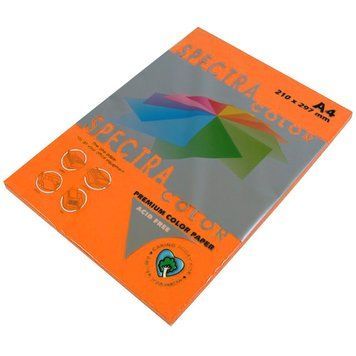 Бумага Spectra Color А4 80г/м2 100 листов оранжевая высокой насыщенности 240 16.7539 фото