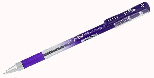 Ручка кулькова "i-Pen" на масляній основі 0.7мм, фіолетова "Radius" 2000516041205 фото