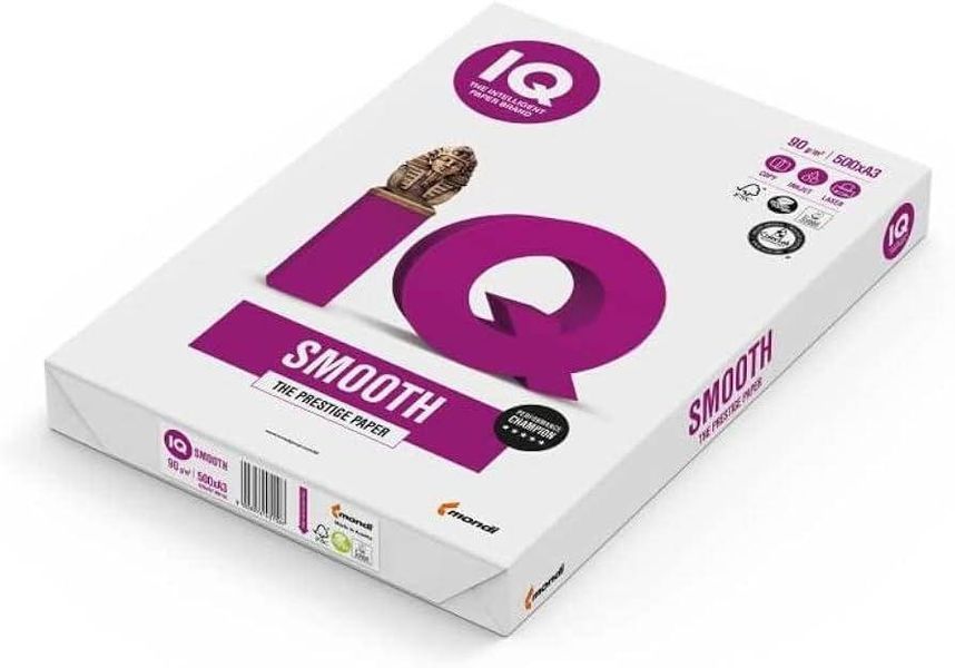 Папір офісний картон А3, 200 г/м2, 250 арк., IQ Smooth Mondi (Austria) щільний А3 для принтера 9003974423104 фото