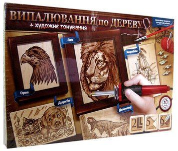 Набор для творчества "Выжигатель по дереву" укр, WD-01-01U, Danko toys 4820186078992 фото