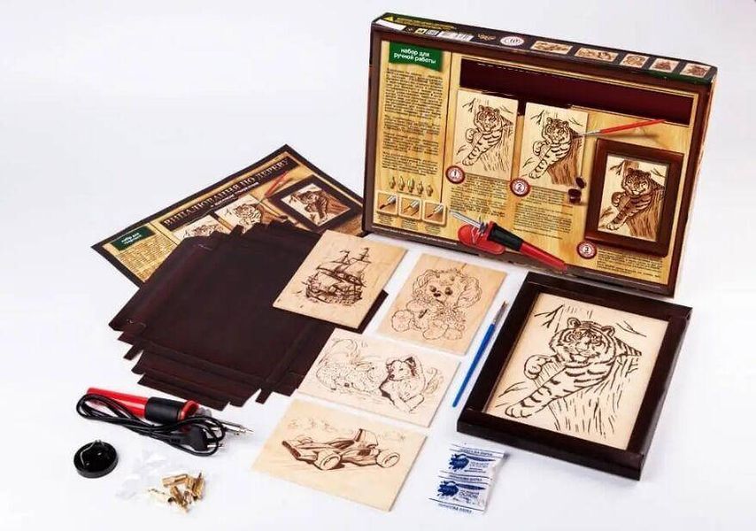 Набор для творчества "Выжигатель по дереву" укр, WD-01-01U, Danko toys 4820186078992 фото