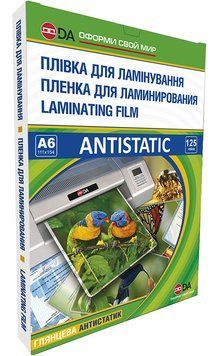 Плівка для ламінування DA Antistatic А6 125 мкм 111&times;154 мм глянцева, 100 шт/уп 1120101100900 фото