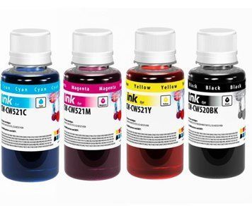 Комплект чернил ColorWay для принтера Canon CW520/CW521 BK/C/M/Y Dye-based 4 x 100 ml (CW-CW520/CW521SET01) CW-CW520/CW521SET01/9461 фото