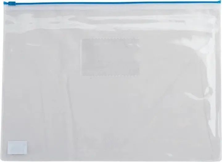 Папка-конверт на блискавці А4 Buromax BM.3946-99 глянцева прозора асорті 4823078953377 фото