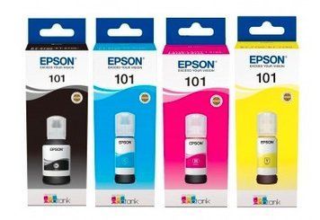 Комплект Оригінального чорнила для принтера Epson №101 L4150/L4160/L6160/L6170/L6190 (B/C/M/Y) 004016 фото