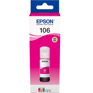 Оригинальные чернила для принтера Epson №106 L7160/L7180 Magenta 70 ml (C13T00R34 004528m фото