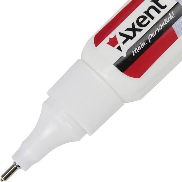 Корректор-ручка металлический наконечник 8 мл Axent 7002-А 4250266253696 фото