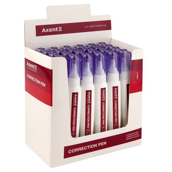 Корректор-ручка металлический наконечник 8 мл Axent 7002-А 4250266253696 фото