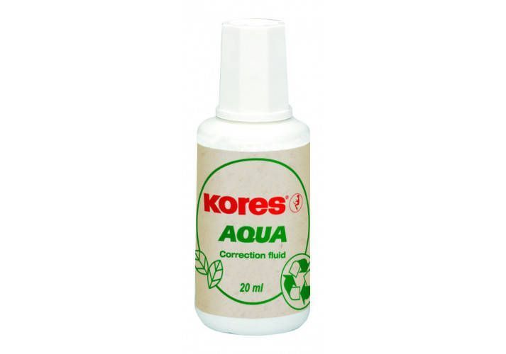 Коректор-рідина Kores AQUA, водна основа 20мл K69101 (9023800691019) 9023800691019 фото