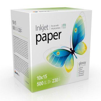 Фотобумага глянцевая 10x15 PrintPro 230 г/м2 односторонняя, 500 листов PGE2305004R/8686 фото