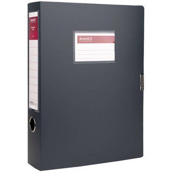 Папка-коробка на липучці А4, 60мм. сіра, 1760-03-A, AXENT (4250266202649) 4250266202649 фото