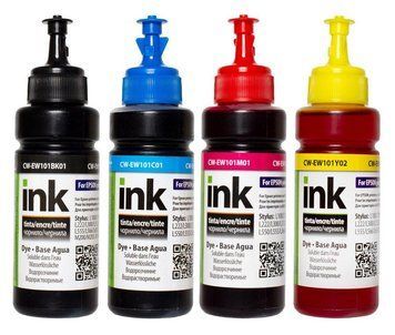 Комплект чернил ColorWay для принтера Epson EW101(№664) 4x100 ml (CW-EW101SET01) L100,110,120,1300,132,200, 210,222 CW-EW101SET01 фото