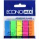 Закладки-стікери пластикові EconoMix 5х25 шт неон мікс Е20945 4044572209450 фото 1