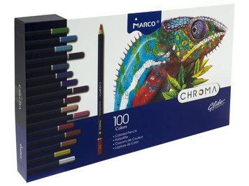 Олівці 100кольорів шестигранні, Chroma, 8010-100CB, ТМ"Marco" 6951572931404 фото