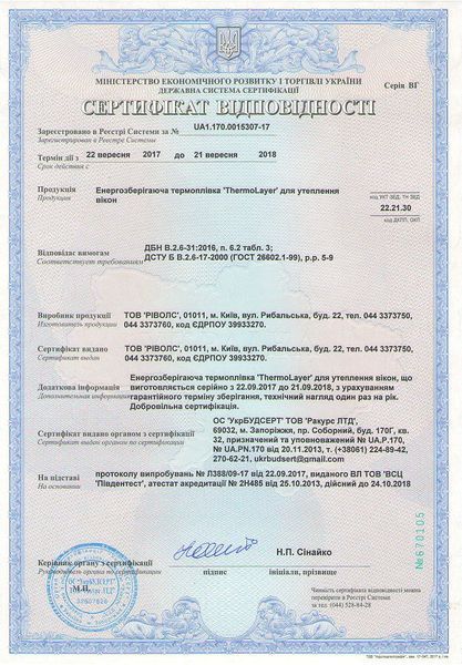 Утепляющая, антиконденсатная пленка для окон 1x6 м./ 6 м.кв. /25 мк Германия ORIGINAL Третье стекло TMP625mk/УAO2 фото