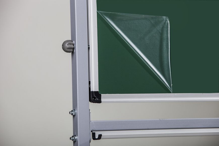 Двостороння дошка маркерно-крейдяна UkrBoards 90x120см поворотна UB-R90x120G фото