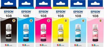 Набір чорнила Epson 108 L8050/L18050 6х70 мл SET108E фото