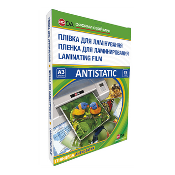 Пленка для ламинирования DA Antistatic A3 75 мкм 303&times;426 мм глянцевая, 100 шт/уп 11201011306YA фото