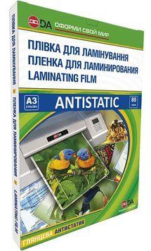 Пленка для ламинирования DA Antistatic A3 80 мкм 303&times;426 мм глянцевая, 100 шт/уп 11201011307YA фото