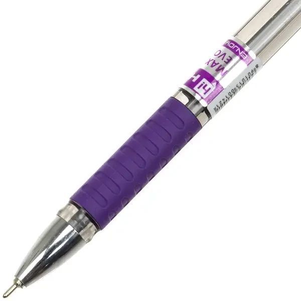 Ручка масляная Hiper Max Writer 0.7 мм, цвет стержня фиолетовый HO-335 8901015001421 фото